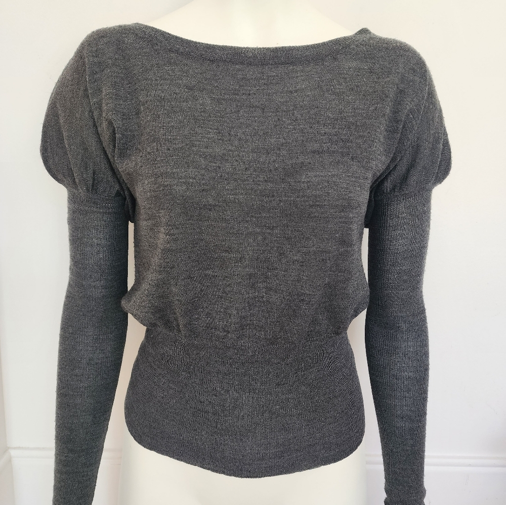 Jacob Size S thin charcoal sweater